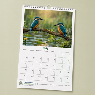 Show details for A4 Wall - 7 Leaf (double sided) with printed backing board - Design by us