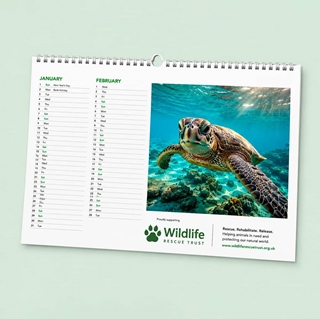 Show details for A4 Wall - 7 Leaf (single sided) Landscape - Design by us