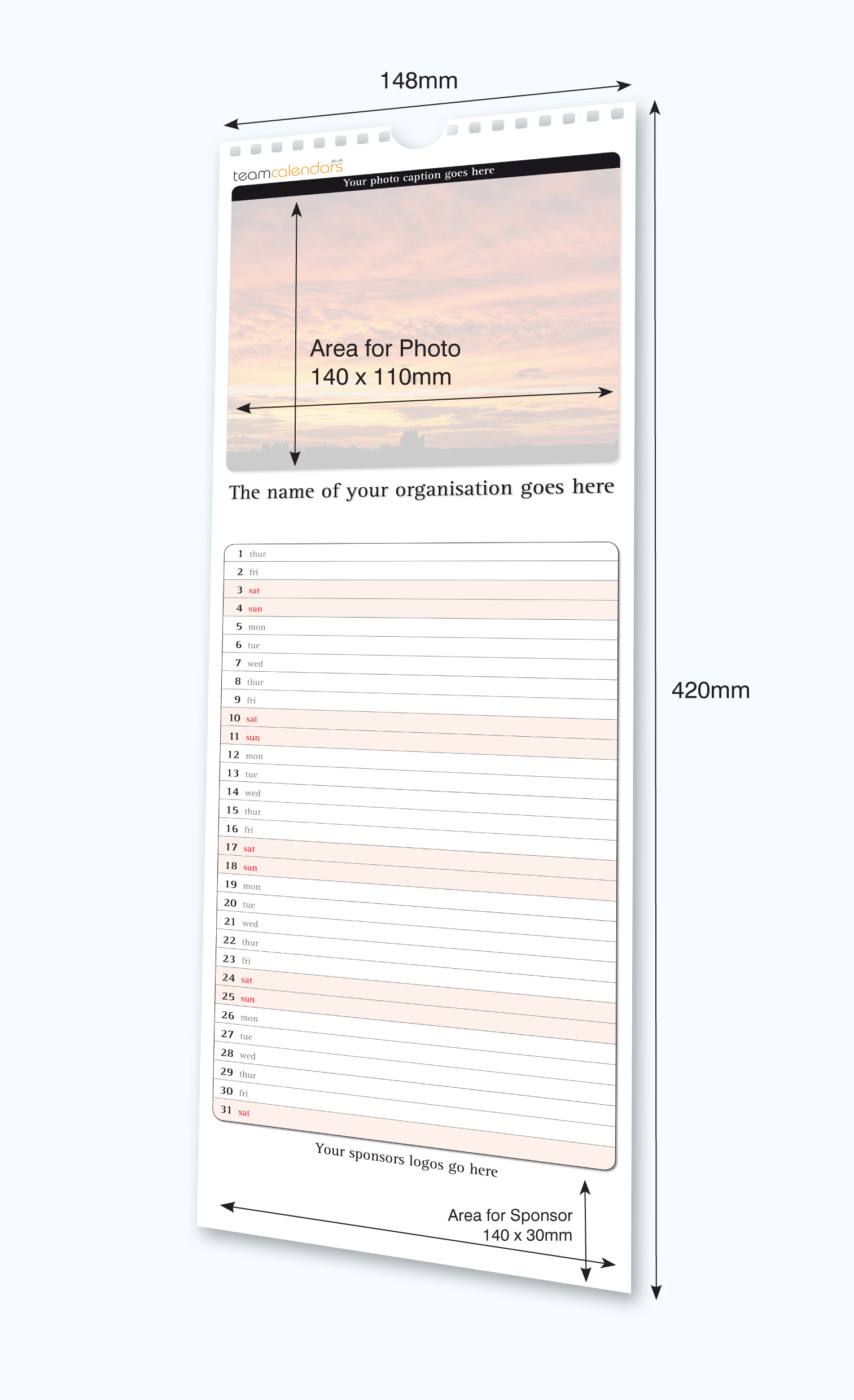 Calendar Printing by TeamCalendars - UKs Leading Calendar Printers ...