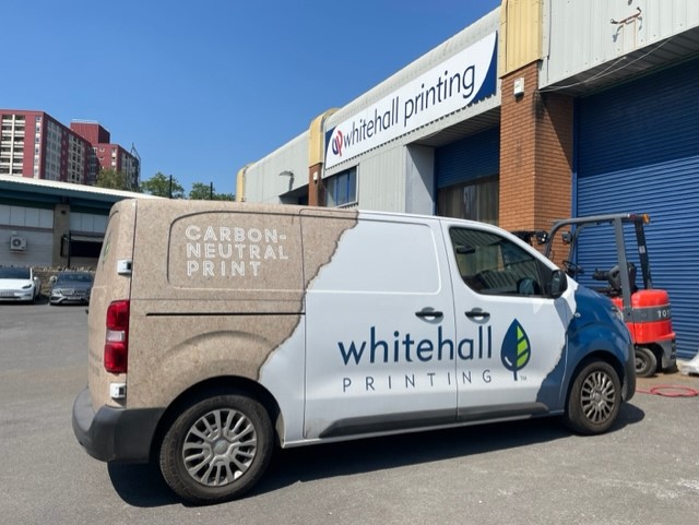 Electric van making emission-free deliveries in Bristol